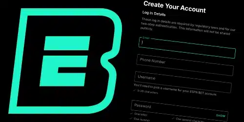 ESPN desktop register banner showing logo and registration proccess