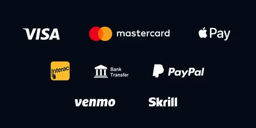 theScore Bet banner showing the various payment options they accept