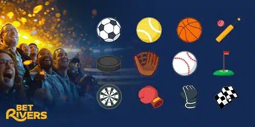 Sports available at BetRivers WV desk